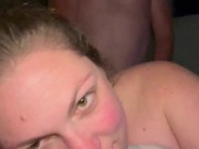 Chubby Wife plays with BIG toys & BWC with SQUIRTING, Face and Mouth Shot- short 14/16