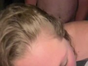 Chubby Wife plays with BIG toys & BWC with SQUIRTING, Face and Mouth Shot- short 15/16