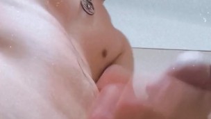 masturbating before the shower