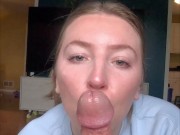 sensual blowjob and swallow 9/16