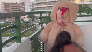 My Teddy Bear Fucks Me In The Terrace🤤😈