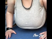 Doing breathy morning yoga stretches but my tits keep flashing you accidentally 5/16