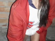 We take turns masturbating our pussies from behind our parens house - IkaSmokS