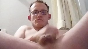 Femboy shows off their load.