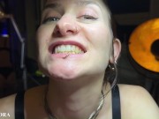 FemDom Biting Mistress Gets Her Teeth into her Sub - Deep Bites and Teeth Marks 2/16