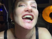FemDom Biting Mistress Gets Her Teeth into her Sub - Deep Bites and Teeth Marks 3/16