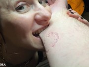 FemDom Biting Mistress Gets Her Teeth into her Sub - Deep Bites and Teeth Marks 6/16