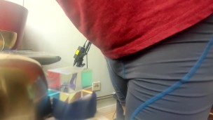 just standing there with undewear touching my covk and learning