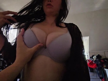 POV Caught Boyfriend Jerking off. He Says I Would Make The Best Big Titty Goth Girlfriend
