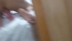Small Slim Latino taking big toy anal