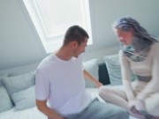 FIRST Double Vaginal Penetration Threesome with Tattooed Women - A POV Casting Experience - FMM 9/16