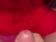 Playing with my small dirty dick before showering 15/16