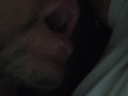 He loves my throat spit on his cock and in his mouth. 16/16