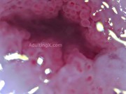 Cervix Throbbing, Dilated, Heartbeat, Extreme Close-up, Stunning, ASMR 1/16