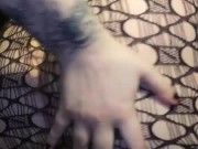 Spanking my fishnet ass 2/16