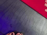 I enjoy crushing, trampling, busting and wanking using my heels and toes.. - Screenshot 3 of 16 - Feet Fetish