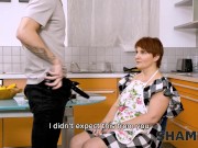 SHAME4K. Long-awaited sex in the kitchen of Nadin Keddo and friend's stepson 6/16