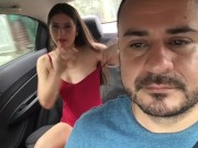 divine schoolgirl changes clothes in the car 10/16