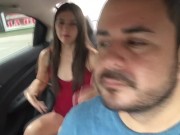 divine schoolgirl changes clothes in the car 12/16