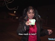 Public Agent Sexy Asian with fantasitc tits and ass seduced by his Rizz 4/16