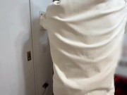 【個人撮影】SMシリーズ❤︎おうちに帰ってきた彼女をいきなり目隠し&拘束して、おっぱいを舐めまくる素人カップル動画♡／Japanese amateur hentai ／日本人／パイパン／色白／美少女 1/16