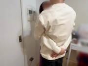 【個人撮影】SMシリーズ❤︎おうちに帰ってきた彼女をいきなり目隠し&拘束して、おっぱいを舐めまくる素人カップル動画♡／Japanese amateur hentai ／日本人／パイパン／色白／美少女 2/16