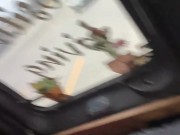 Fucking and Pegging in the Van in Public Parking Lot 2/16