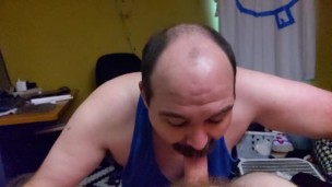 "No Slomo" - Slow motion blowjob + handjob with cumshot for the incredibly patient - cornfedMTdads