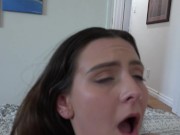 Sweet and innocent Serena Hill strokes cock with feet and takes a deep creampie 11/16