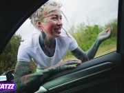 Rough Anal Fuck and A Cumshot for Hot Car Wash with Tattooed Woman - Naughty Outdoors Adventure 14/16