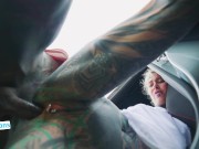 Rough Anal Fuck and A Cumshot for Hot Car Wash with Tattooed Woman - Naughty Outdoors Adventure 2/16