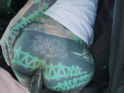 Rough Anal Fuck and A Cumshot for Hot Car Wash with Tattooed Woman - Naughty Outdoors Adventure 9/16