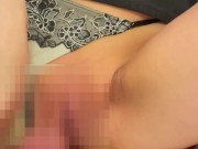 【音量注意】 喘ぎ声がエロすぎる色白金髪ギャルが大量潮吹きSEX 最後は大量の精子を飲み干す　日本人　素人　ごっくん　潮吹き　電マ 2/16