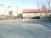 Selina Gets Her Tight Twat Spread Open After A Pickle Ball Loss 2/16