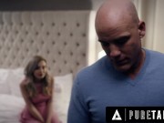 PURE TABOO Obedient Petite Virgin Lexi Lore Receives VERY SPECIAL Hug From Stepdaddy Derrick Pierce 4/16