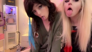 Petite Trans Egirl SoapyFate Gets Triple Stacked By PuppygirlXO