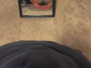 Delivery boy got more then a tip when I answered the door in panties and a hoodie 13/16