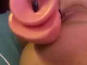 Anal and vaginal masturbation with my favorite cock
