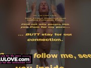 Big boobs babe washing hair & exfoliating skin with scrub glove in shower while chatting with YOU through lens - Lelu Love 1/16