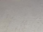 Smashing juicy grapes under my big toes close up under and side pov 9/16