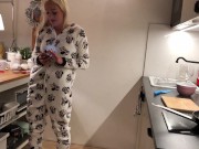 Petite and Horny Tattooed Brunette throws a House Party for a Try on Haul with Thongs and No Panties 15/16