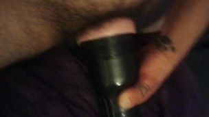 fucked my fleshlight and came RIGHT before my roommate came home