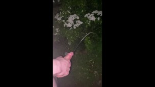 Pulled up in lay-by desperate to wank big cock and piss