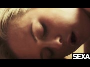 A sensual massage leads to pussy licking and intense orgasms 10/16