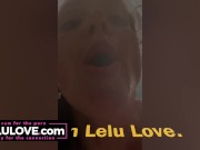 Big boobs babe saying 