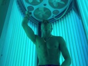 Tan and tug at the gym ;) I thought somebody was gonna walk in… 10/16