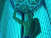 Tan and tug at the gym ;) I thought somebody was gonna walk in… 2/16