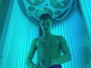 Tan and tug at the gym ;) I thought somebody was gonna walk in… 5/16