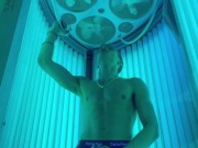 Tan and tug at the gym ;) I thought somebody was gonna walk in… 6/16