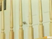 Horny babe gets her pierced cunt smashed by a bald guy with big dick 1/16